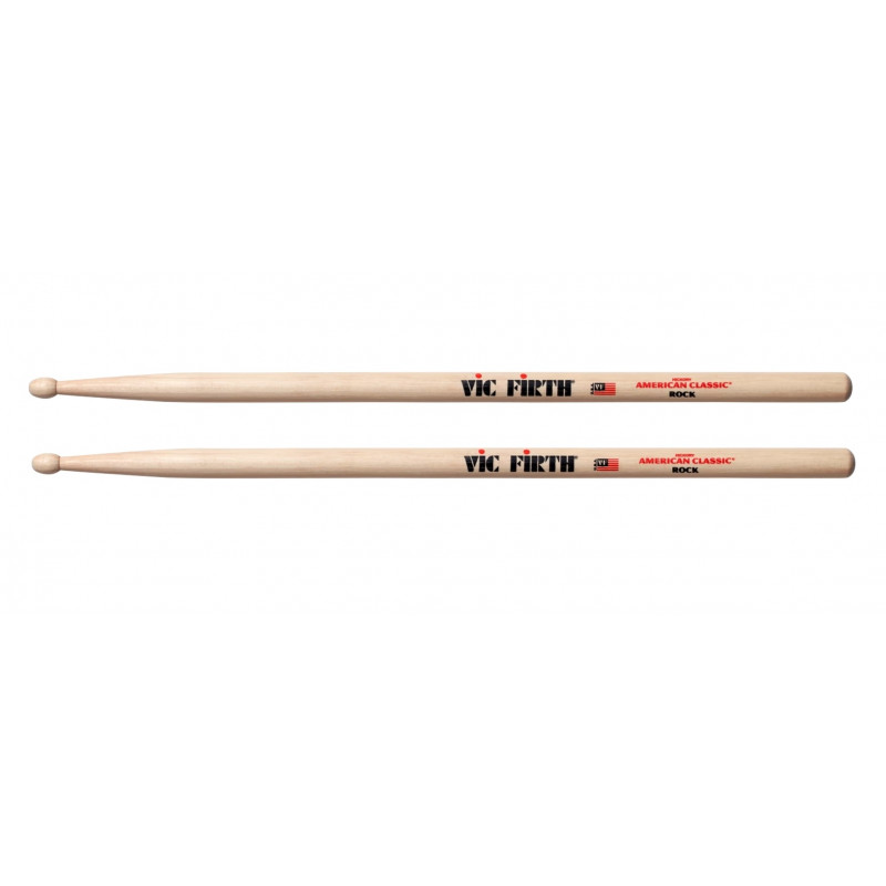 VIC FIRTH ROCK BAQUETA PUNTA DE MADERA