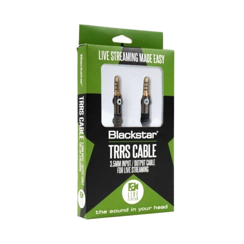 BLACKSTAR CABLE TRRS 1.80MT PLUG 3.5 A PLUG 3.5